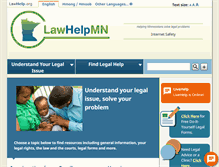 Tablet Screenshot of lawhelpmn.org